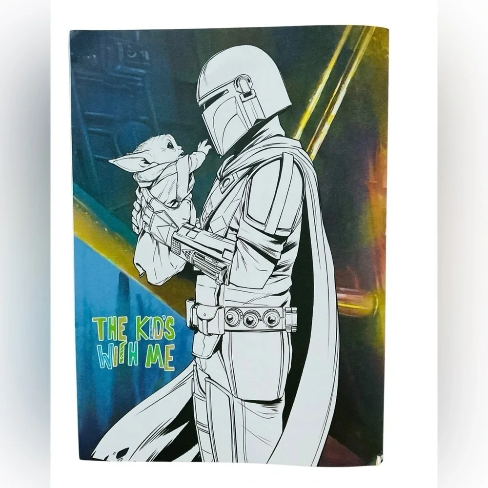 TWO Star Wars The Mandalorian Stickertivity Colortivity Books One Brand New